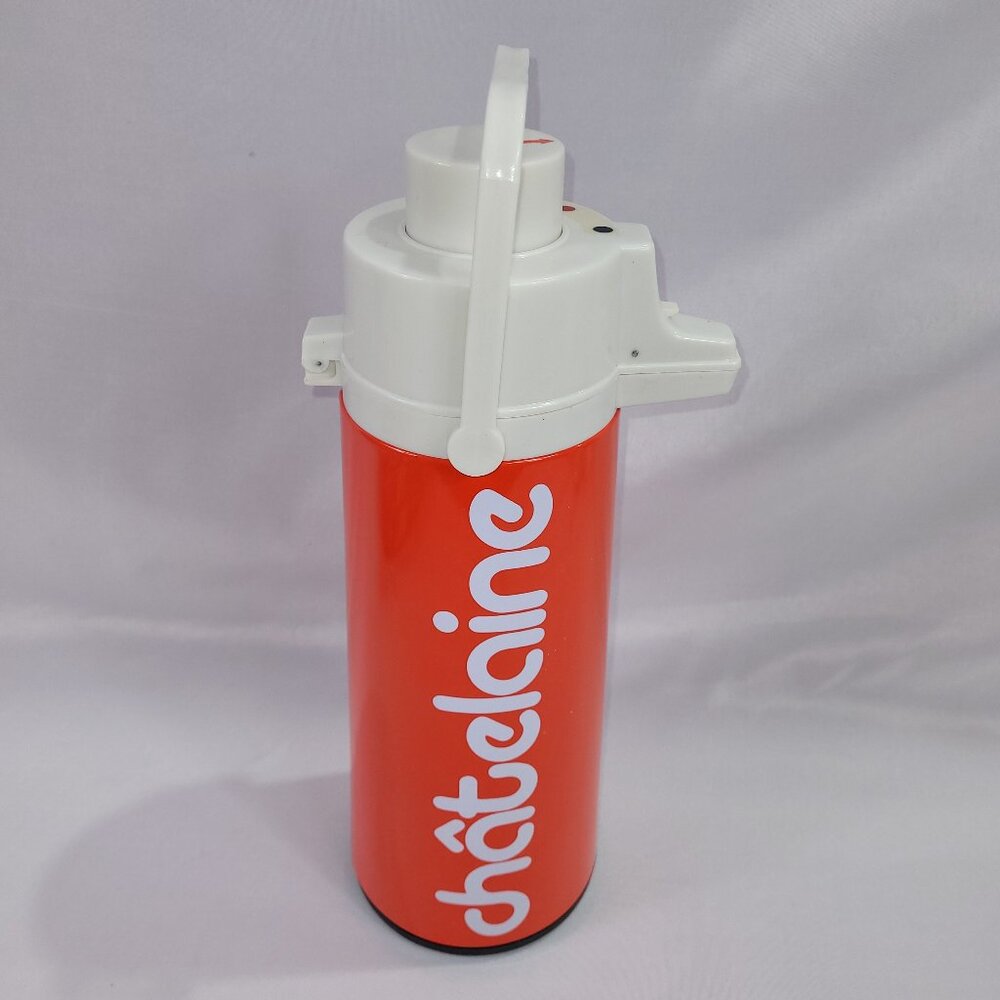 Chatelaine Vintage Hot Cold Pump Drink Dispenser Cooler Warmer Thermos Container
